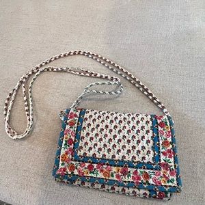 Vera Bradley Vintage Colorful Velcro Crossbody Purse